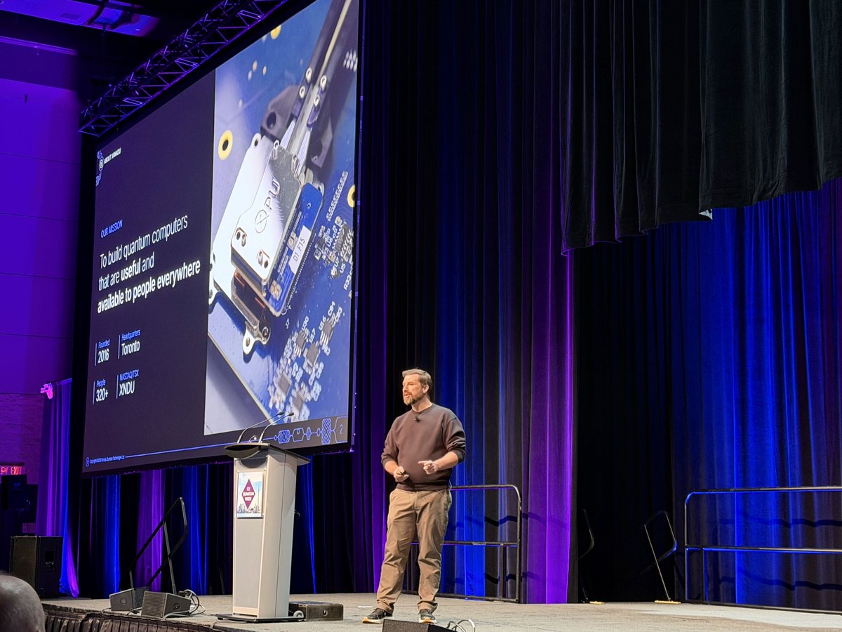 Behind the scenes at IEEE Quantum Week 2026! 📸

Rafal Janik, Chief Operating Officer of Xanadu took the main stage to deliver his keynote address on Xanadu's q