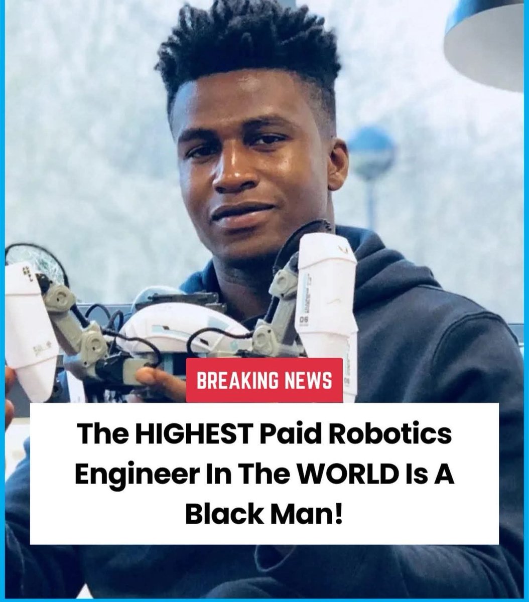 historical_Afr's tweet photo. At age 26, Silas Adekunle became the World's Highest Paid Robotics Engineer in 2018. 🇳🇬 

He built the world's first intelligent gaming robot, Mekamon at age 24 in 2016. It sold 500 units that same year.

He signed an exclusive deal with Apple in 2017.

He was on the 2018 Forbes Europe 30 Under 30: Technology list.

He holds First Class Honours in Robotics. He also has an honorary degree.