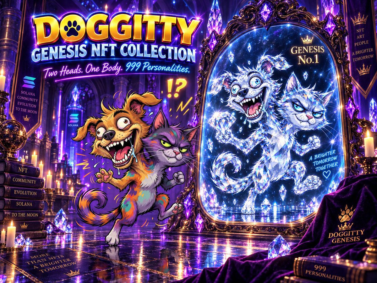 DOGGITTY_Club's tweet photo. 🚨 A FIRST LOOK INTO THE DOGGITTY GENESIS NFT COLLECTION 💎🐶🐱

999 personalities are slowly coming to life.

From the original DOGGITTY to rare Genesis creations — every piece is being built as part of a bigger universe.

This is only the beginning. ✨

Two Heads. One Body. 999 Personalities.