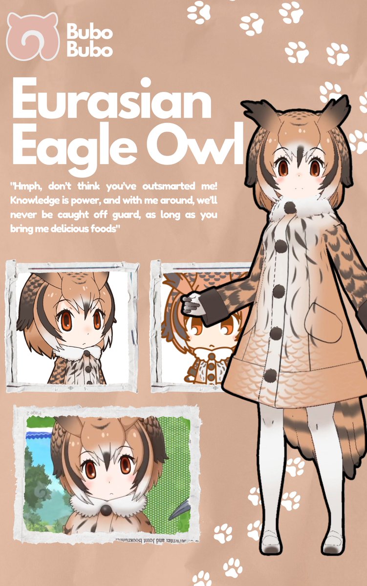 iRedify's tweet photo. THE PEPS SQUAD: Who Are They?

They are a group of Friends it is a fan fiction storyline of the Kemono Friends alt universe close to KF3's timeline. The acronym "P.E.P.S." stands for the names of its core members: 🐆Peach Panther, 🦉Eurasian Eagle Owl, 🕊️Passenger Pigeon, and 🦁Shisa Lefty. who all ended up together through a mix of luck, timing, and honestly probably fate. None of them planned it. It just kind of happened. Their squad exists to explore Japari Park together, seek new adventures, have fun, and make the most out of every journey they share.

To summarize everything in a short introduction (because I can't fit it all in this tweet)
First there's Mimi, the Eurasian Eagle Owl, who used to work at the park library in a mountain of books with her Professor, until she got tired of just learning and reading about the world instead of actually living in it. She's wise, smart and kind of intimidating at first, the type who corrects you mid sentence and doesn't apologize for it. She's blunt, a little proud, and honestly kind of hard to approach. But once you're in her circle she's surprisingly loyal. Also she's always hungry. Like constantly It's a whole thing.

Then there's Passy, the Passenger Pigeon, who is basically the opposite of Mimi in the best way. She's energetic and sweet and the loving kind of person who makes friends in the first five minutes of meeting someone. She loves traveling and adventure more than anything, though underneath all that brightness she carries something quiet, being the last of her kind isn't something she talks about much, but it's always there. She and Mimi met while Mimi was wandering solo and just kind of clicked immediately. Mimi told herself she was just helping. She was also just lonely. Neither of them said it out loud.

Peachy, the Peach Panther, joined a little later. She used to run her own shop booth in the park and was genuinely good at any specific task, but good at something and happy doing it aren't always the same thing. When Mimi and Passy walked into her booth one day she felt it, specifically the way she looks at Passy kind of says it for her, the way she lit up at everything that Peachy couldn't quite shake. She packed up not long after and joined them. She's the type who quietly holds everything together without making it obvious, always nurturing, always reliable, always two steps ahead of what everyone needs. She keeps her feelings composed. Mostly.

And then there's Lefty, the Shisa, who was guarding the Ryukyu region with her twin sister Righty before she later realized that being strong on your own has its limits. True strength comes from teamwork, because the more the hands the more you can accomplish. She's loud, strong and competitive and will tease you relentlessly, especially if you're Mimi, but if something actually threatens the squadshe gets into her serious mood instantly and you remember she's been a guardian her whole life. She basically invited herself into the group after meeting the others and Mimi eventually said yes, mostly because nobody can actually stop Lefty once she's decided something.