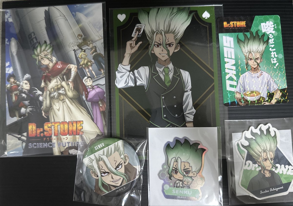 snk_O1O4's tweet photo. 【譲渡】Dr.stone ドクスト　ドクターストーン　缶バッジ　ポストカード　アクスタ

譲:千空、司、羽京

求:各300円+送料

まとめて優先
郵送対応のみとなります。
検索よりお気軽にお声がけください。 https://t.co/TiiA5p121B