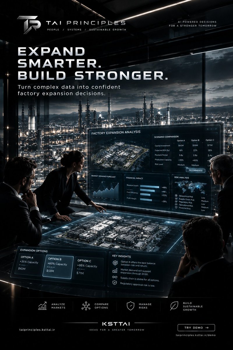 Kst_tai's tweet photo. Growth.
Cost.
Risk.
People.
Operations.
Resources.
Resilience.
Time.
Sustainability.
Long-term impact.

The challenge isn't having more information.

The challenge is turning information into a coherent decision.

#ai
#IndustrialAutomation 
#industry
#industrial
#tech https://t.co/AJR0uR8cDT