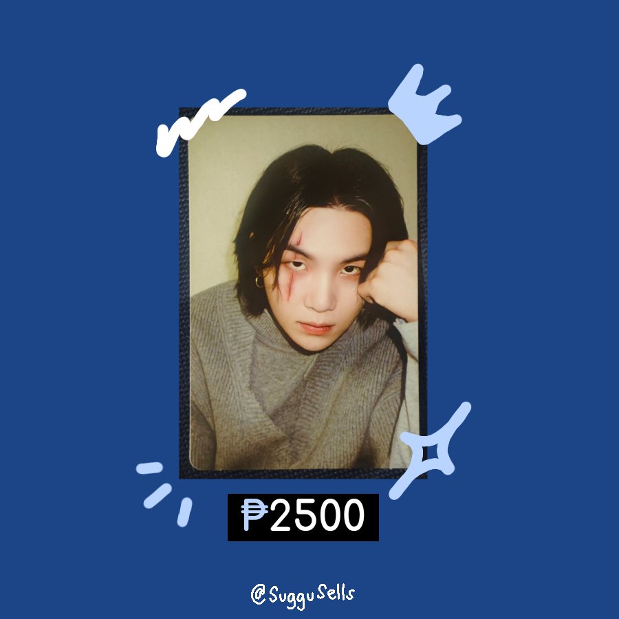 SugguSells's tweet photo. Scarface Yoongi Photocard

– Onhand  
– PAYO / DOP (50% nrdp)
– Mint condi (can check) 
‼️Mention after DM
 
 📎 wts wtb lfb Suga YG Target Exclusive Ld Luckydraw Poca Pc https://t.co/uKbW31kSmx