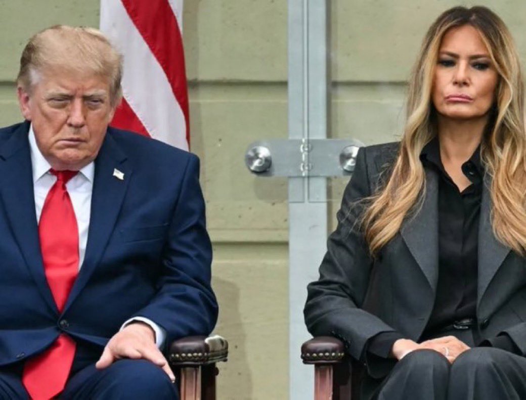 drdave1999's tweet photo. The couple that idiot Americans selected to live in the WH as they destroy both the building itself— and our democracy.

They look so miserable that it’s almost as if they actually know how the rest of us feel. https://t.co/BOnjQQJnAC