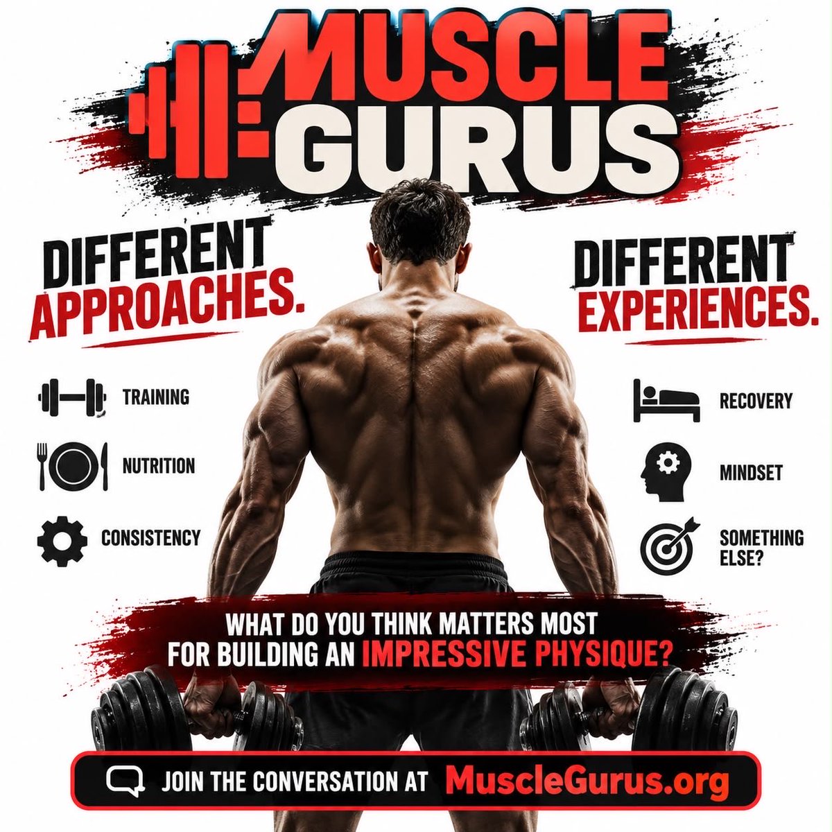 Georgiaroe_'s tweet photo. Different approaches. Different experiences.
What do you think matters most for building an impressive physique?
Join the conversation at https://t.co/8QZBMTsnaH

#USA
#MuscleGurusOrg
#FitnessCommunity
#GymCommunity
#Bodybuilding
#FitnessMotivation
#GymMotivation
#Workout https://t.co/d0wkuSehwy