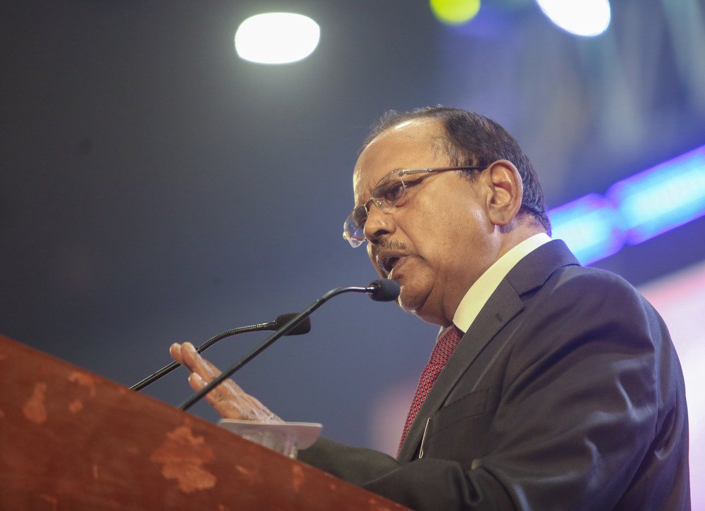 aanand_krishnaa's tweet photo. Shocked & Stunned to see the shameful manner in which people are mocking NSA Mr. Doval and MEA Spokesperson Randhir Jaiswal for eating snacks.

Trolls, you may have nothing to do other than troll, so you likely have plenty of free time; however, you need to understand that these diplomats have such hectic schedules that they barely find any time for themselves.

They aren't lying in bed watching Reels like you; they are sacrificing their daily routine in the service of the country. So, think twice before mocking the very people who make it possible for you to live peacefully with your family.#AjitDoval #BRICS #PMModi