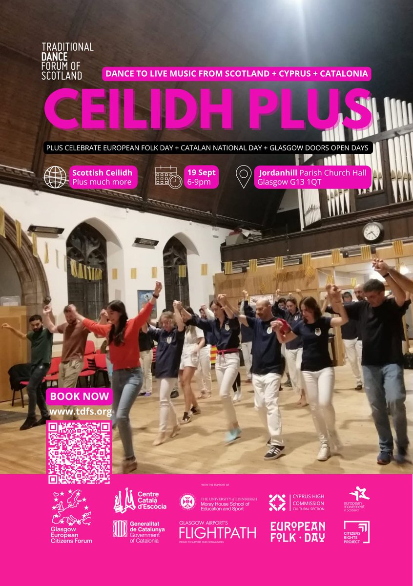 culturalchcuk's tweet photo. From Cyprus to Scotland 🇨🇾🏴
Join Sotirios Panagoulias, Maria Malakouna &amp; David Anastasiou in Glasgow for an evening where Cypriot traditional music and dance meet the traditions of Scotland &amp; Catalonia.
📅19 /9 | 6–9pm
📍Jordanhill Parish Church
@TradDanceScot @euromovescot https://t.co/uckTOle3fQ