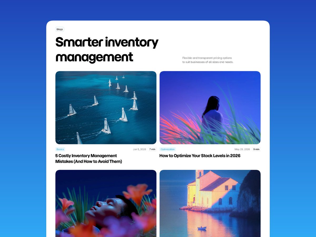 cosmoeui's tweet photo. Launch your Saas website today with Inventory: a management SaaS @framer template. 

It has all you need to showcase your product. 

Link: https://t.co/ML1j7sEvbH https://t.co/h6xY5gJHr7