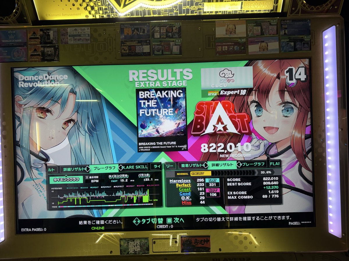 _cuculus's tweet photo. Bad Maniacs CSP 足18
生還とはいかなかったけどゴールに大分近づいた🦵

BREAKING THE FUTURE ESP 足18
微更新🆙低速かなり見えるようになってきた👀

足18、ホントに肺が破壊される…数回やっただけでその日のDDRが終わってしまう☠️ https://t.co/2DugG6m5CD