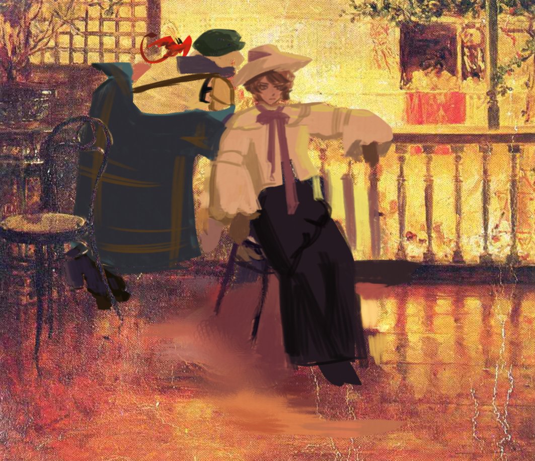 t3mporis's tweet photo. Quick sketch over Tampuhan(1895) by Juan Luna
#Reverse1999 
#Felicidele https://t.co/m2nVZZOVpN