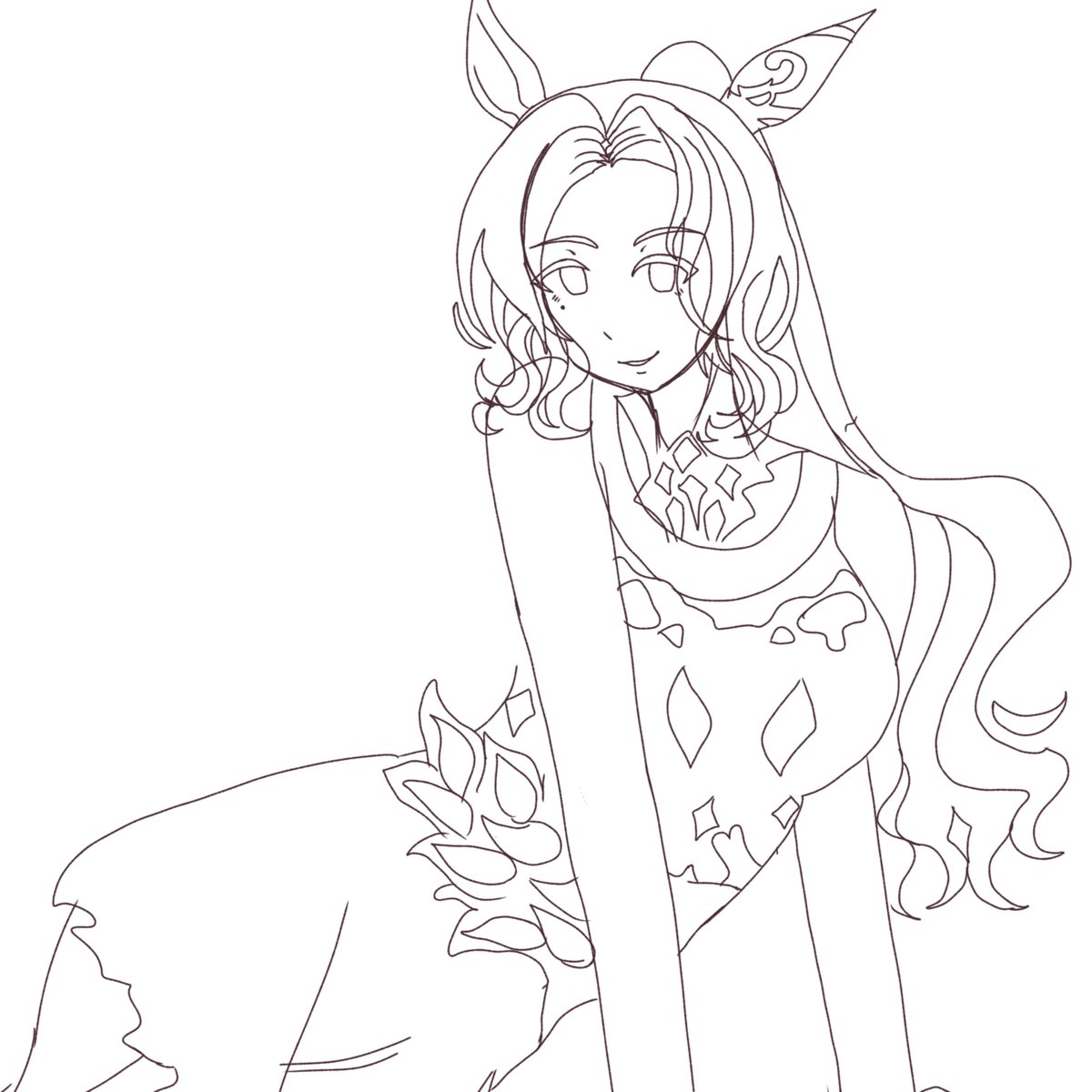 DailyRamonu's tweet photo. 🎨 — I might finish this idk... 
Have this WIP for now... https://t.co/GICCeCSYbj
