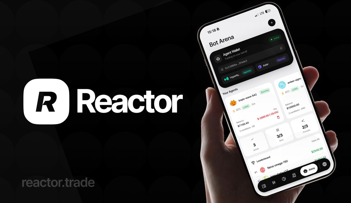 ReactorTrade's tweet photo. The n8n of Agentic Trading? 🤖

We’re exploring what a specialised execution layer for AI trading agents could look like - and why the n8n model might make sense for DeFi.

We shared the idea in a new article and want to hear what you think.

👉 Read: https://t.co/xPybBQKtdR https://t.co/cgKPF6hi6R