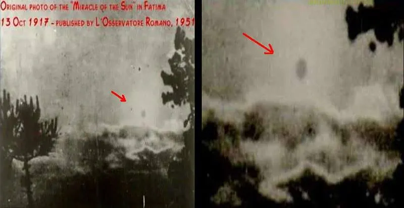 trad_west_'s tweet photo. Calling Our Lady of Fatima apparitions a 'demon' is what is truly demonic here.

First of all, to this day, no scientific explanation has ever sufficed.  

Solar activity? Impossible. No one else on earth reported it. 
Mass hallucination? Seen miles away. 
Atmospheric phenomena? Leaves no one dry. 

This was a divine act witnessed by the modern world.

Atheists, scientists, journalists, police and secular authorities all saw it.