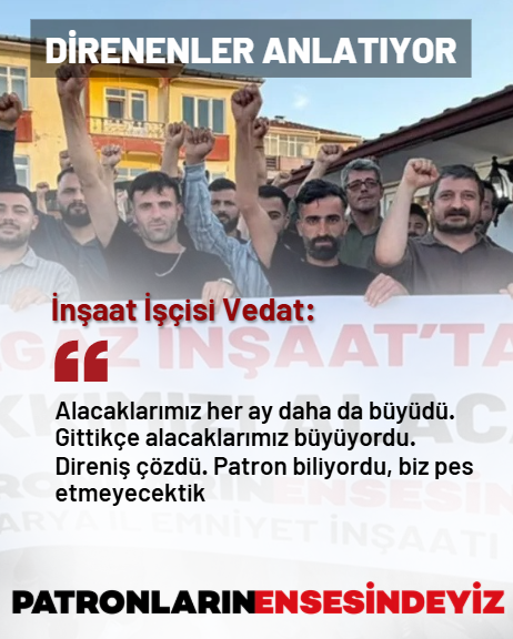 pensendeyiz's tweet photo. "İNSANIN SABRI BİR YERDE TAŞIYOR"

Günlerce direndiler, patrona diz çöktürdüler‼️

Sakarya İl Emniyet Binası inşaatı işçileri anlatıyor  👇

Röportajın tamamı https://t.co/xcDThtIrnj 'da 

https://t.co/HKumm1eMEG