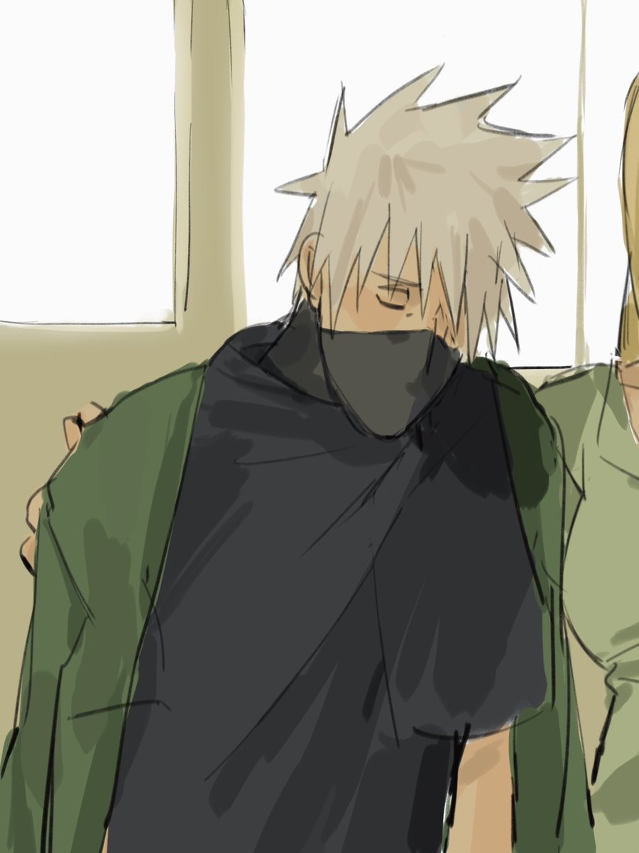 Nzo00o's tweet photo. Kakashi &amp; Tunade platonic https://t.co/bTsYad9W3A