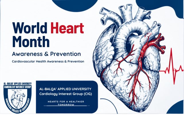 BauCig's tweet photo. September is World Heart Month 🫀

A month dedicated to raising awareness about cardiovascular health, understanding the risks we can change, and encouraging healthier choices for stronger hearts.
#cardiology 
#cig
#medschool https://t.co/UGFblr1GAl