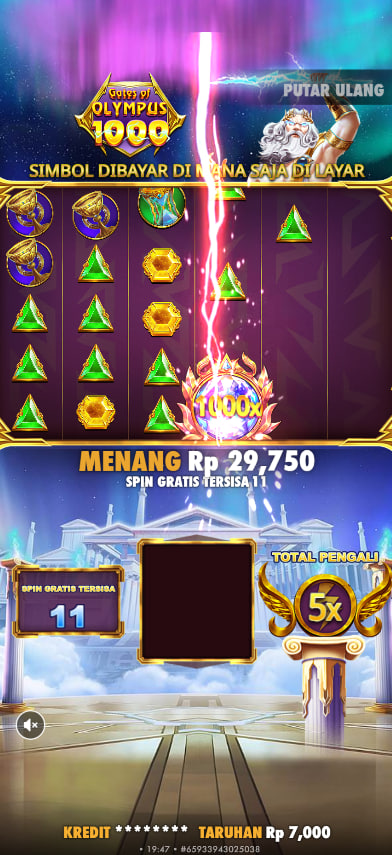RyanCooperalaa's tweet photo. GATES OF OLYMPUS 1000 🔥

⚡ SPIN GRATIS, MENANG BERUNTUN!
💰 Menang Rp 29.750
🏆 Total kemenangan Rp 76.892.900
🎁 11 SPIN GRATIS tersisa!

✨ PETIR OLYMPUS TURUN, KEMENANGAN BERGEMA! ✨

Link Replay 👉 : https://t.co/rsJ3F2usee

Join Link gacor 👉 :  : https://t.co/OQvVIwtBWr https://t.co/MEte7ynsXd