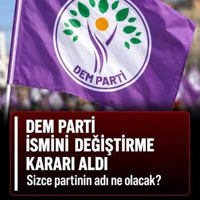 armancame_'s tweet photo. 🔴DEM Parti'de isim değişikliği gündemde

���Sizce DEM'in yeni ismi ne olacak? Yorumlarda belirtin. https://t.co/enAeX0e8id
