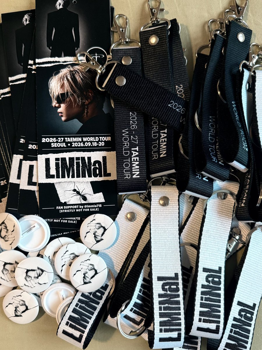 immia715's tweet photo. TAEMIN <LiMiNaL> WORLD TOUR in SEOUL

🗓️2026.09.18-20
📍Jamsil Indoor Arena

A little something for TAEMate.💛🩵
If you see me, just say “Hi” 👋

#TAEMIN #태민
#TAEMIN_LiMiNaL
#TAEMINWORLDTOUR
#TAEMINTOUR https://t.co/Gul2Si3rzl