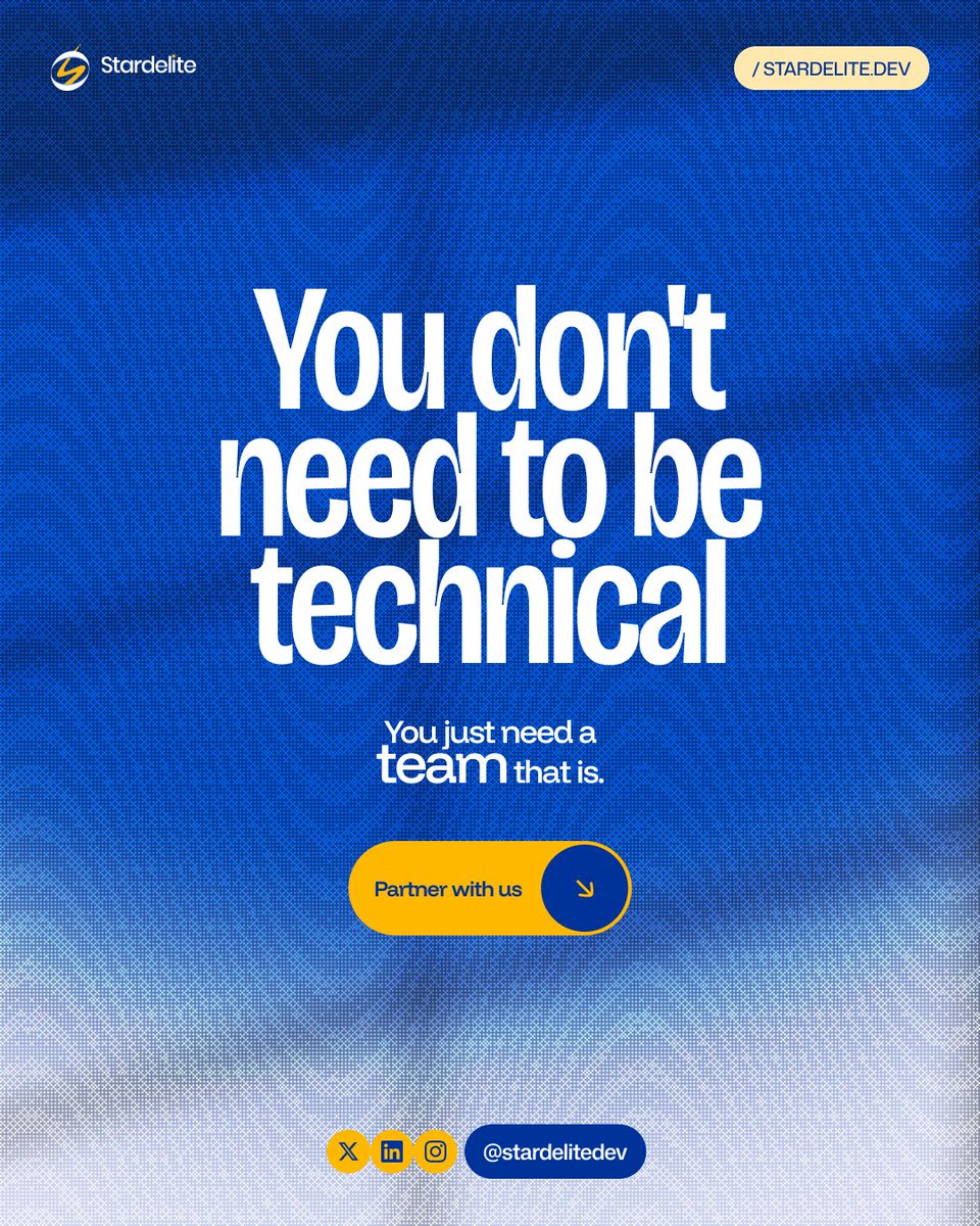 stardelitedev's tweet photo. They all had the right tech partner.
Yours can too.
https://t.co/CrWvJRSfvV https://t.co/gu6Hjhd2yW