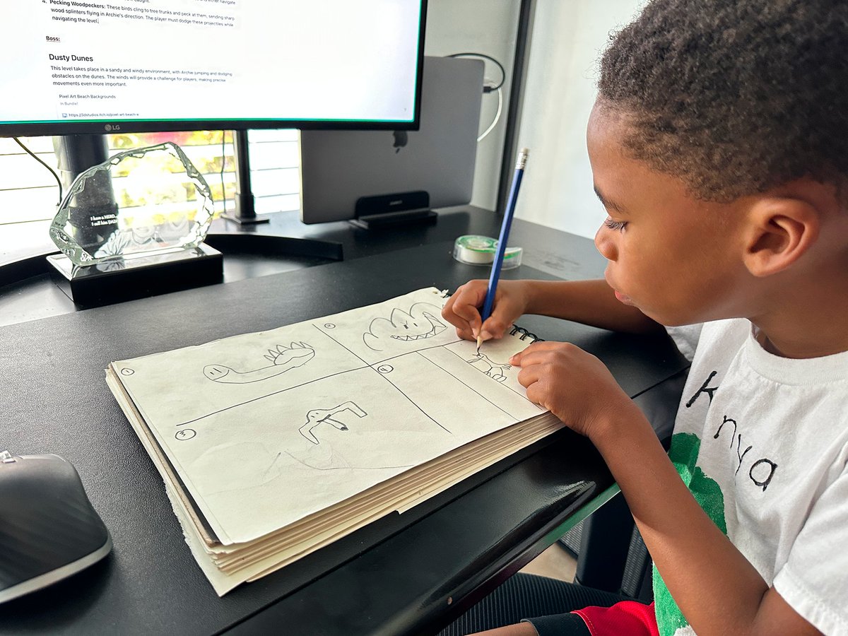 pigeonsmission's tweet photo. Before there was a game, there was a sketchbook. ✏️

It started with Logan’s imagination and grew into the world of Pigeon’s Mission. ❤️

Play on Steam! https://t.co/wjim725USy https://t.co/UUw3Eb1gj7
