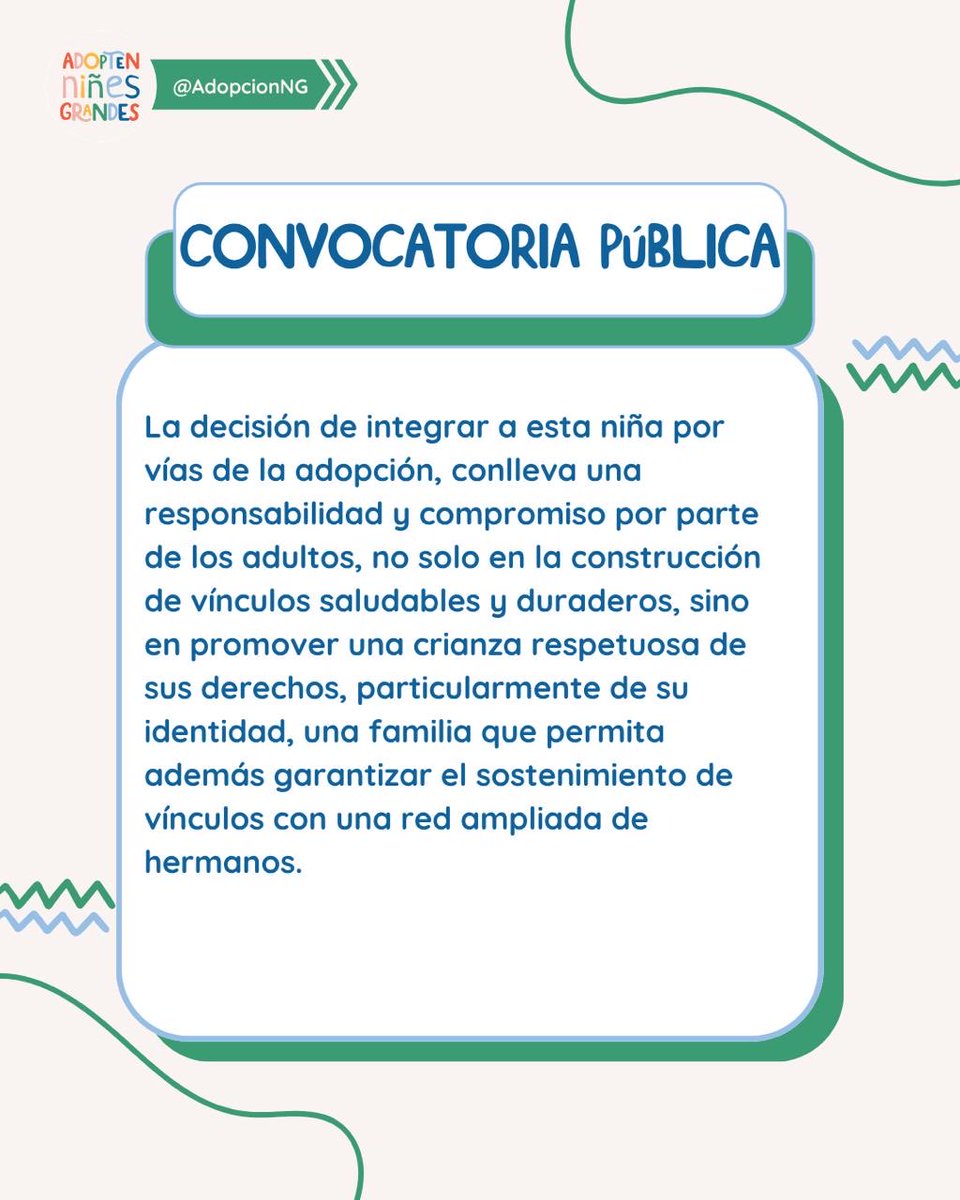 AdopcionNG's tweet photo. su historia y sostener sus vínculos con sus hermanos.

📩 registrodeadopcionlarioja@gmail.com https://t.co/VTkTLcHmdm