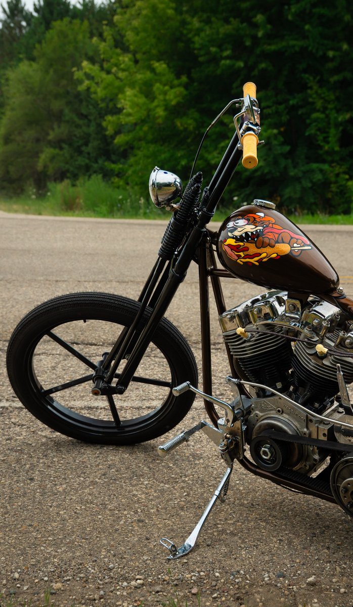 LowbrowCustoms's tweet photo. Aint nothin' but a corn dog! photo @chicken_fried_choppers #choppershit #Milwaukee #chopshit #justhotdoggin #chopperin https://t.co/tuuK6ljd3A