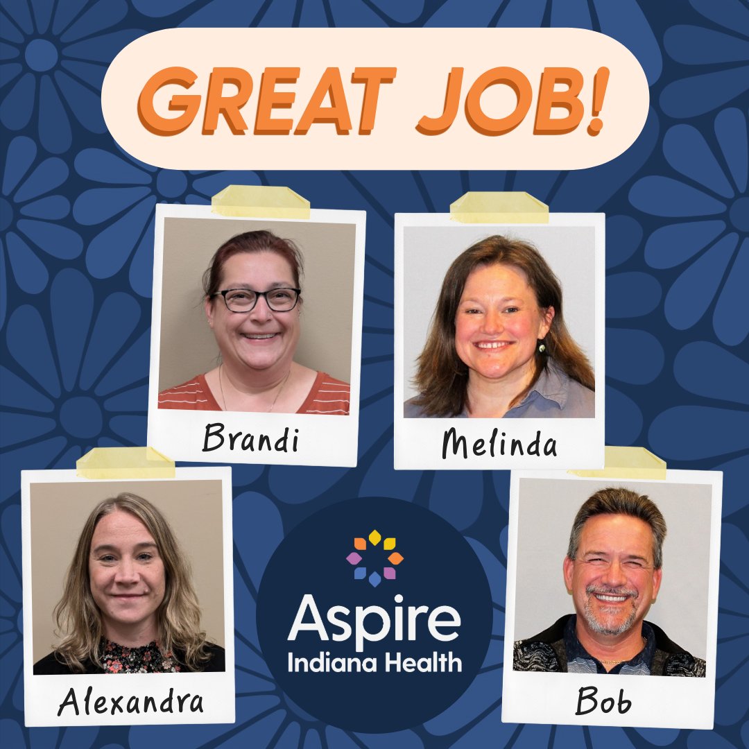 AspireIndiana's tweet photo. At Aspire, we love to give recognition to our inspiring team members! ๐ซถ๐
#AspireIndianaHealth #IndianaEmployees #HealthCare #MentalHealth #PrimaryCare #BehavioralCare #AspireIndiana https://t.co/wzNO8zlLlR