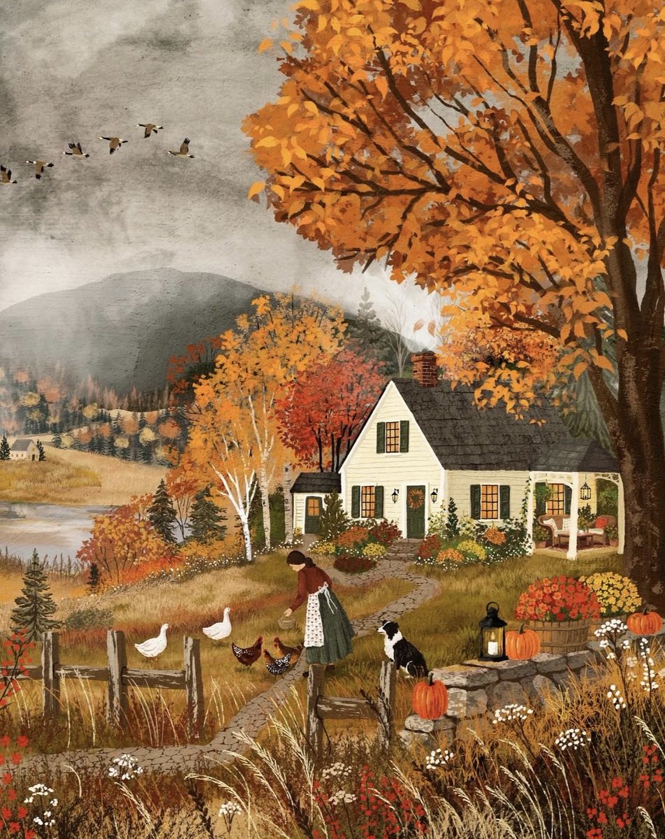 TitaniasRealm's tweet photo. "All the months are crude experiments out of which the perfect September is made."

- Virginia Woolf

🎨 Abby Jacobs https://t.co/yJRYRHYDg3