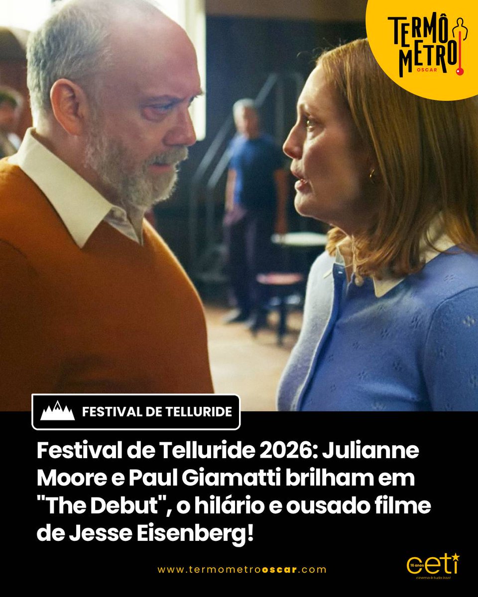 PhyllisTorodl's tweet photo. Telluride chega ao terceiro dia, com um filme que já causa muita curiosidade na internet. ​
Telluride recebe a grande estreia de "The Debut", escrito e dirigido por Jesse Eisenberg, que vem de uma grande temporada com "A Verdadeira Dor", que o https://t.co/lANJp3Cym4
