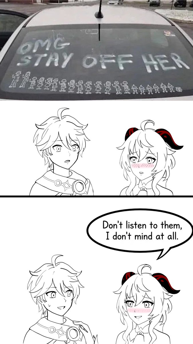 TopoLM21's tweet photo. Ganyu and Aether’s family car.

The Qixing just want their secretary back from maternity leave. Xianyun strongly disagrees.

#GenshinImapact #Ganyu #Aether #Aethyu #Aenyu https://t.co/wVLfcJmu8Y