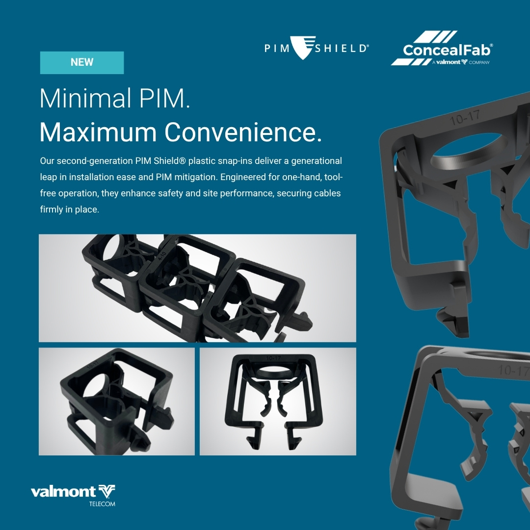 TalleyLLC's tweet photo. ConcealFab's Gen 2 snap-ins offer Minimal PIM. Maximum convenience. One-handed, tool-free install that stays in your hand and locks cables firmly in place. Available at Talley now.
.
.
#PimShield #ConcealFab https://t.co/DRYNyxpBVj