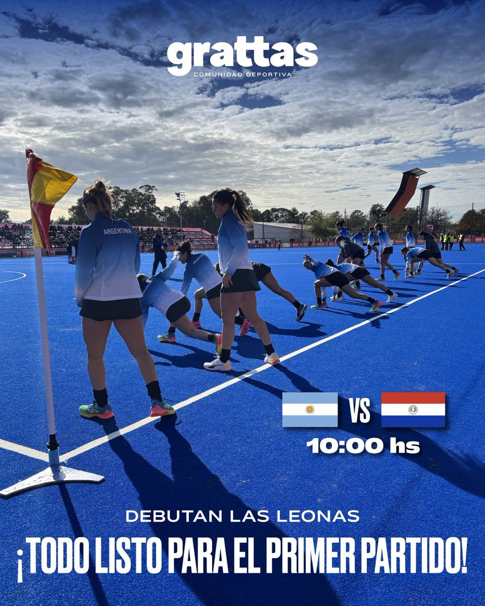 GrattasOk's tweet photo. ¡YA ESTAMOS EN LA PREVIA!
Hoy Las Leonas debutan en los Juegos Suramericanos Santa Fe 2026 y Grattas está ahí, siguiendo cada paso. Preparate para vivir con nosotras esta previa 🇦🇷 💪✨

#Grattas #LasLeonas #JuegosSuramericanos2026 https://t.co/AEvq8edz5M