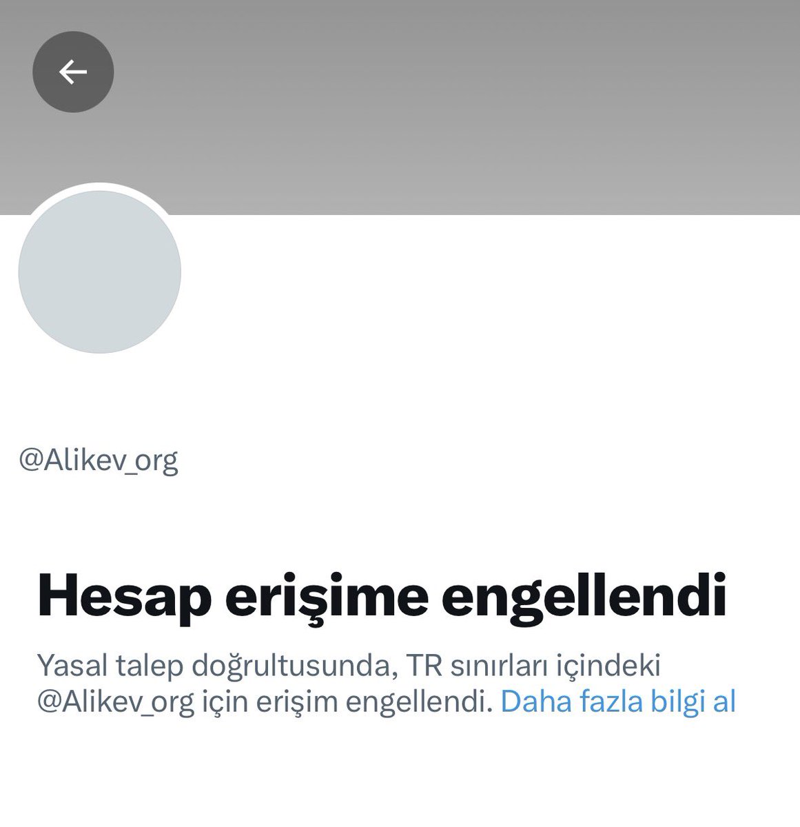 ismailari_'s tweet photo. Ali İsmail Korkmaz Vakfı’nın (ALİKEV) sosyal medya hesabı erişime engellendi https://t.co/FKGvfs75mm