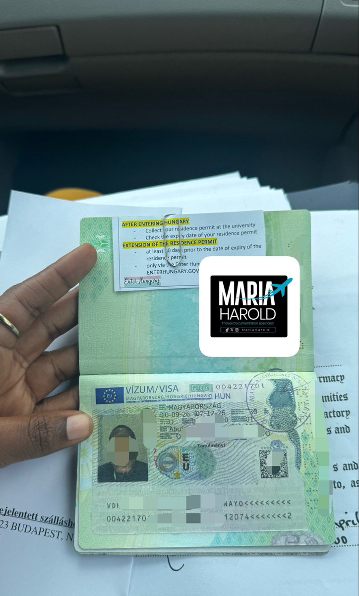gorettiharold's tweet photo. Fresh Hungary 🇭🇺 Visa collected 
For MSc 
We are accepting applications for February intake. https://t.co/Pd85ynmSyl
