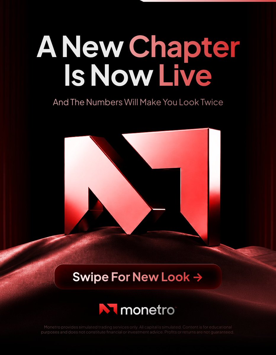monetro's tweet photo. Some launches change the look. This one changes the numbers.

Monetro’s new chapter is officially live.

And up to 14% Static Max Drawdown on Evolution 2-Step is just your first look.

There’s more we haven’t put in this carousel.

You know where to find it.

Take a look at https://t.co/TQtljrVDgV