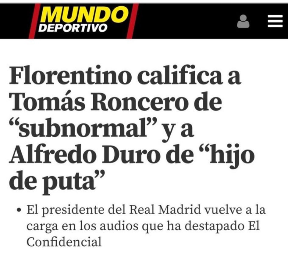 emir_alles's tweet photo. @As_TomasRoncero Al final creeré que Florentino tiene razón https://t.co/rMATb3vE1F