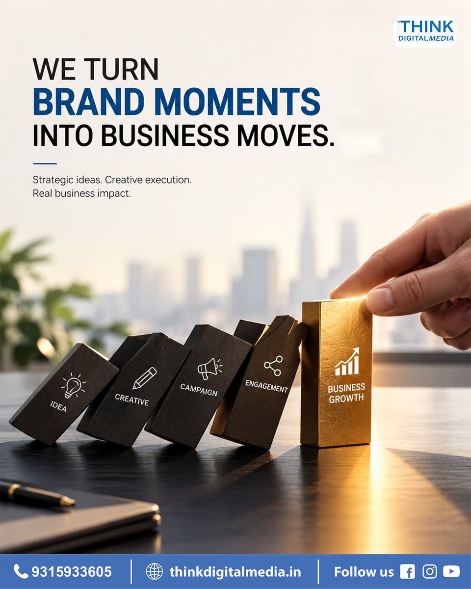 thinkdigitalmed's tweet photo. Ideas spark. Creativity moves. Campaigns connect. Business grows.
At Think Digital Media, we turn strategic thinking and creative execution into real business impact.
#ThinkDigitalMedia #BrandGrowth #CreativeStrategy #BusinessGrowth #DigitalMarketing https://t.co/vaSzCEXfYs
