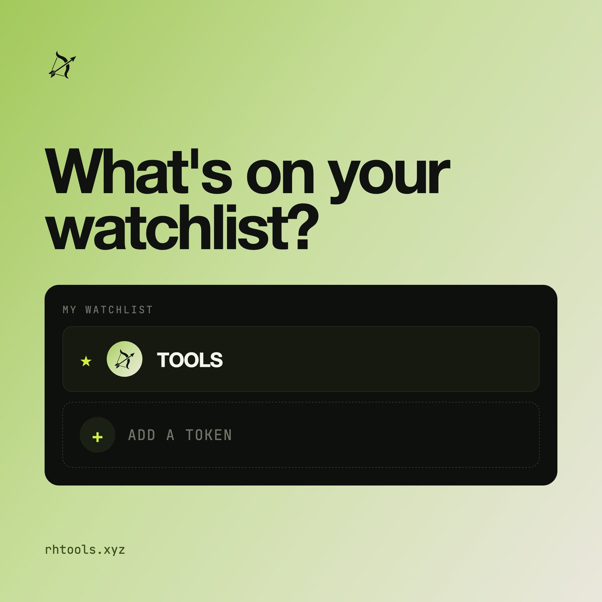 RHToolsXYZ's tweet photo. What are you watching?

Start tracking your favorite coins on RHTools today. https://t.co/qnB9PyOj8R