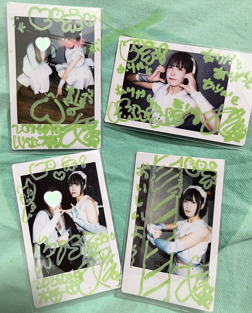 nishikaty_pine's tweet photo. 撮りたかったチェキネタ撮れた〜
喜怒哀楽
床にハート書いてるやつ（ましちゃんが見た事あるって話してたの検索した）
呪いチェキ
色恋チェキ
推しがストローさしてくれるチェキ https://t.co/7EHue1qM55