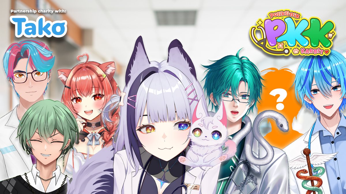asukajetto's tweet photo. [ 🔴PKK CHARITY STREAM]

Poli Klinik Karbit collab stream untuk pertama kalinya. Kenalan sama vtuber-vtuber dokter keren ini, yuk! 
Bapak/Ibu PKK juga menggalang donasi untuk saudara kita di Kalimantan dan NTT. 

⏰ : 20.15 WIB / 08.15 PM 
🏥 : https://t.co/MBkjNQ6fSk https://t.co/0OmvI4ievR