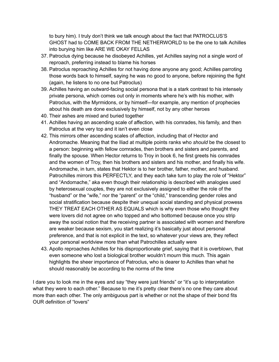 room7632's tweet photo. I promise I am still working on this it's just that formatting all the citations is taking FOREVER so in the mean time this is my abridged, unedited brainstorm + rant on iliadic patchilles https://t.co/pi3LKxhUnS