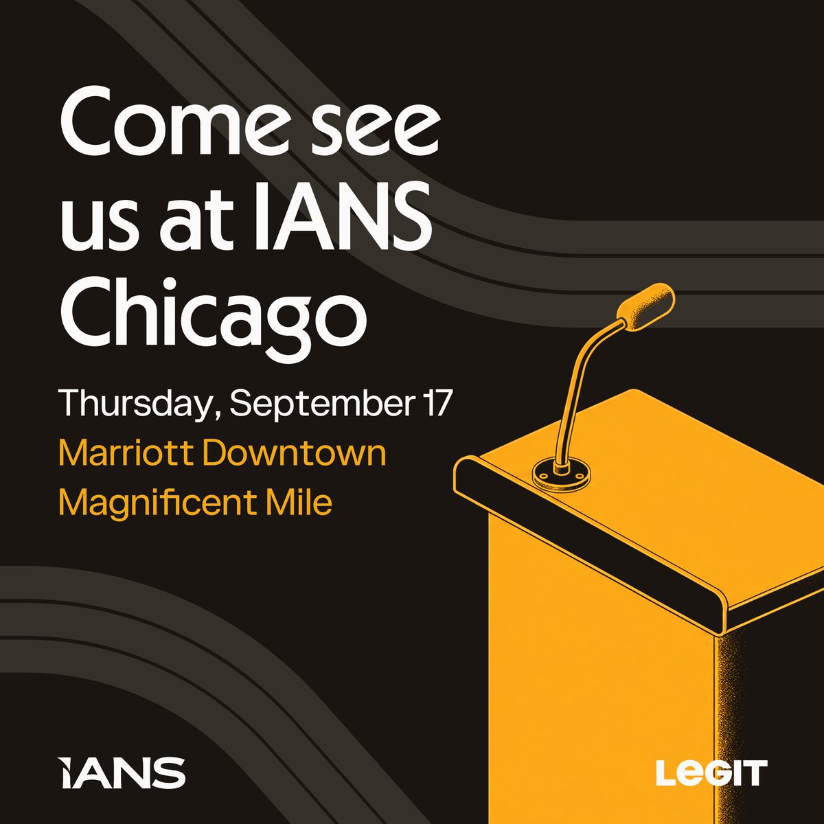 LegitSecurity1's tweet photo. We're at IANS Chicago this Thursday, September 17, at the Marriott Downtown Magnificent Mile.

Our Field CTO Yoav Golan and Lauren Bernard will be running four Technology Spotlight sessions throughout the day on securing AI-generated code.

#IANS #AppSec #AgenticAppSec https://t.co/SLql1aRmkm