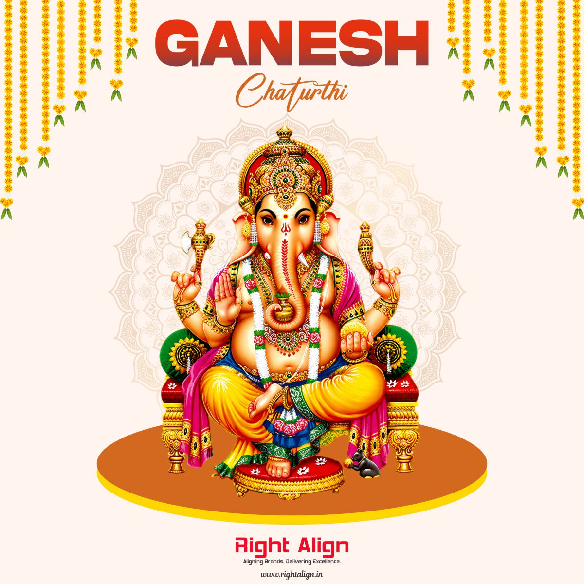 rightalign's tweet photo. Happy Ganesh Chaturthi🙏 https://t.co/ulole1BUN2