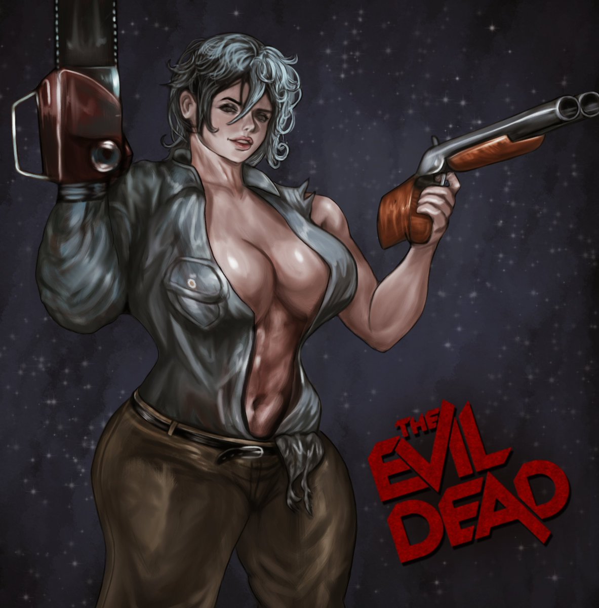 SimpleTen222293's tweet photo. Ash Williams - Evil Dead
Now with her double barreled shotgun.
#evildeadrise #evildeadburn #evildead #Ashwilliams #Ashvsevildead #horror #art #fanart #evildead2 #genderbend https://t.co/D1nVEUlsJC
