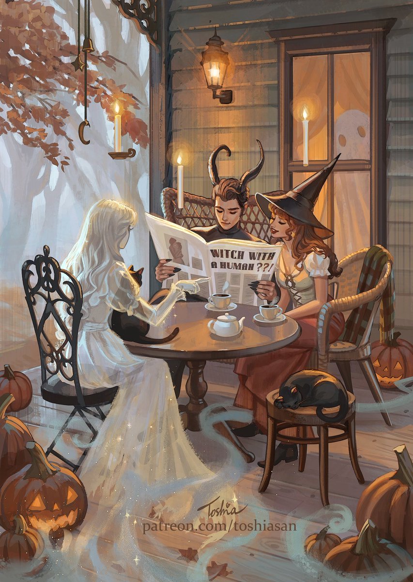 Toshia_San_art's tweet photo. Is it a season of a witch yet? 🧙🏽 🎃 
Which one is your fav? 🧡

Ps. 2027 calendar pre-0rders are now open 👀 https://t.co/txnGvfaelS