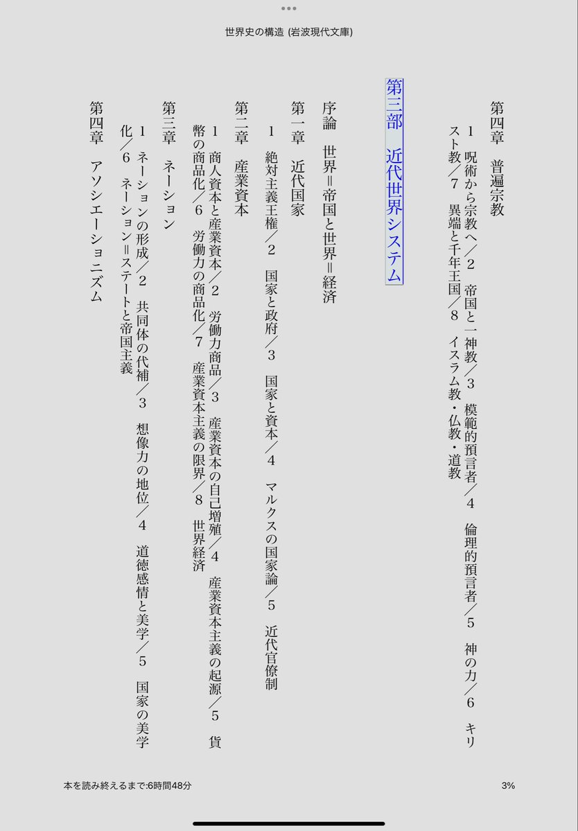 toshio_t_44's tweet photo. 柄谷行人の世界史の構造、目次がかっこよすぎて額縁に入れて飾っておきたいレベルなんだよね。 https://t.co/1zeTp4V1BY