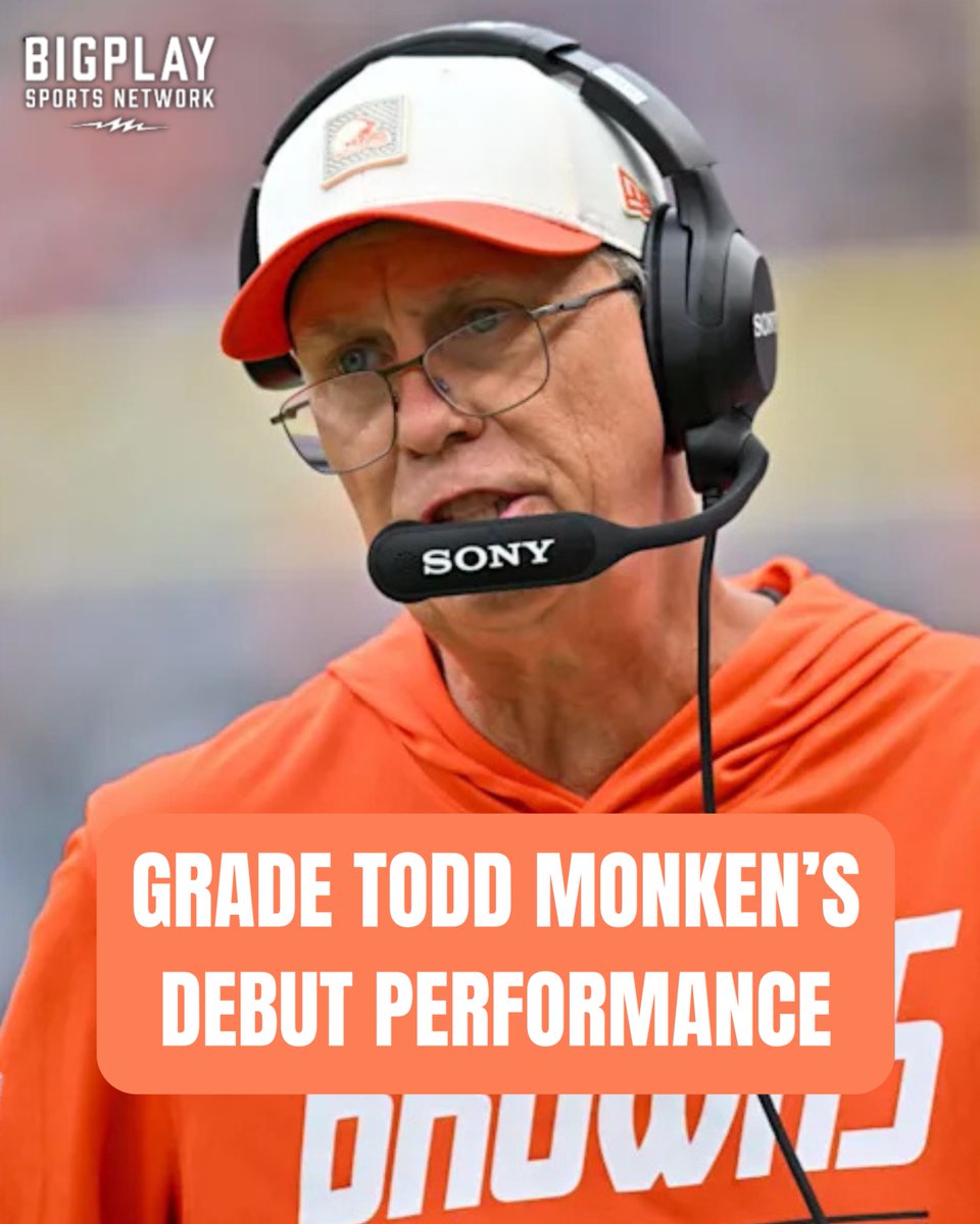 BIGPLAYcle's tweet photo. What grade would you give Todd Monken's head coaching debut? #DawgPound https://t.co/DU1ed0lBc2