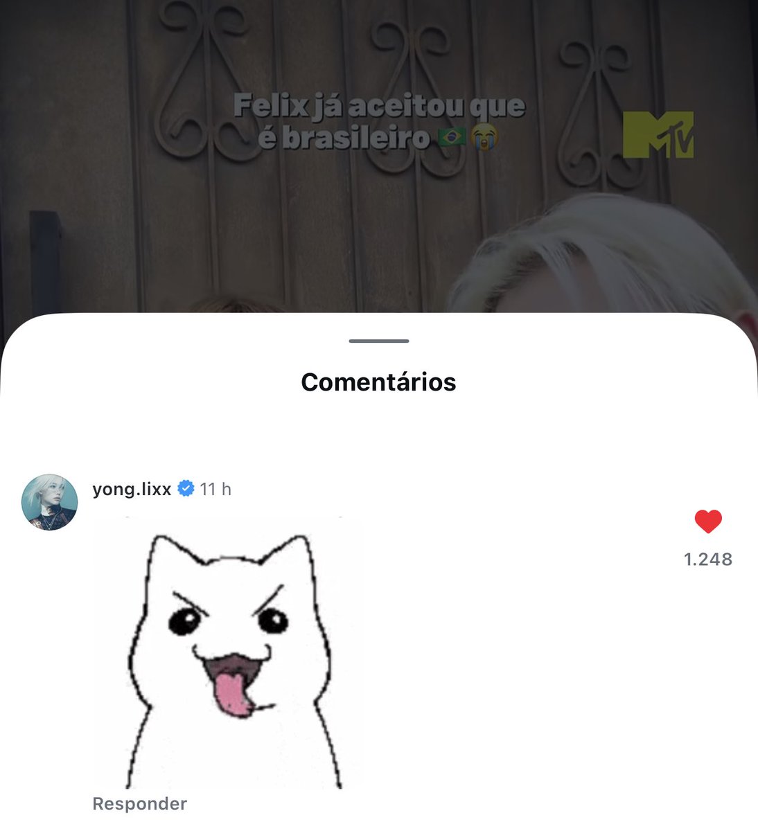 StrayKidsBrasil's tweet photo. 「 #INSTA • 14.09.26 」  
TRAGAM O CPF DELE! Felix comentou em uma postagem da MTV Brasil. 🇧🇷💛💚

@Stray_Kids #StrayKids #스트레이키즈 https://t.co/xPmA29FxMs