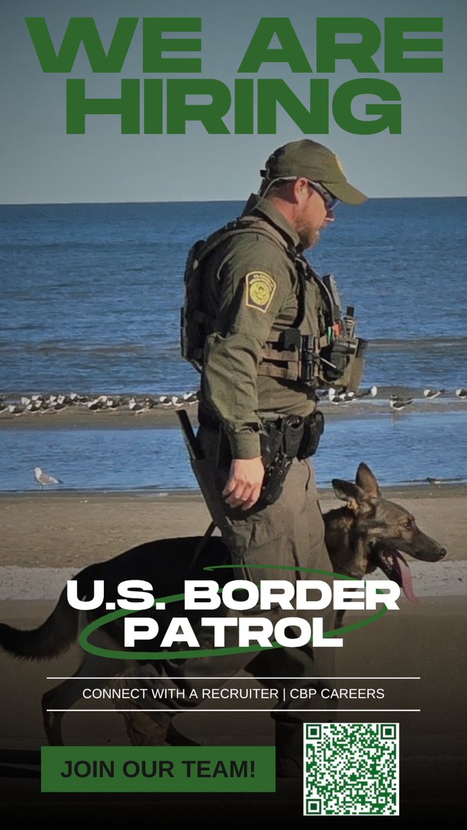 USBPChiefNLL's tweet photo. #USBorderPatrol #JoinOurTeam #ProtectOurBorders #CBPCareers #K9Unit #FederalJobs https://t.co/2OLrNwrZUE